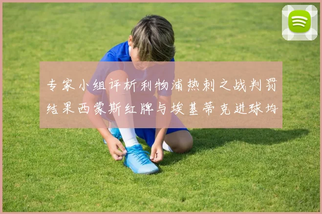 专家小组评析利物浦热刺之战判罚结果西蒙斯红牌与埃基蒂克进球均属合理
